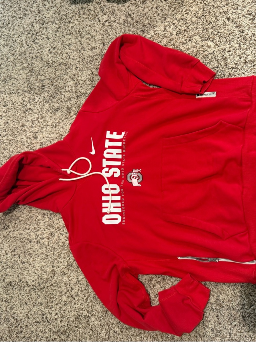 Nike Red Ohio State Pullover Hoodie